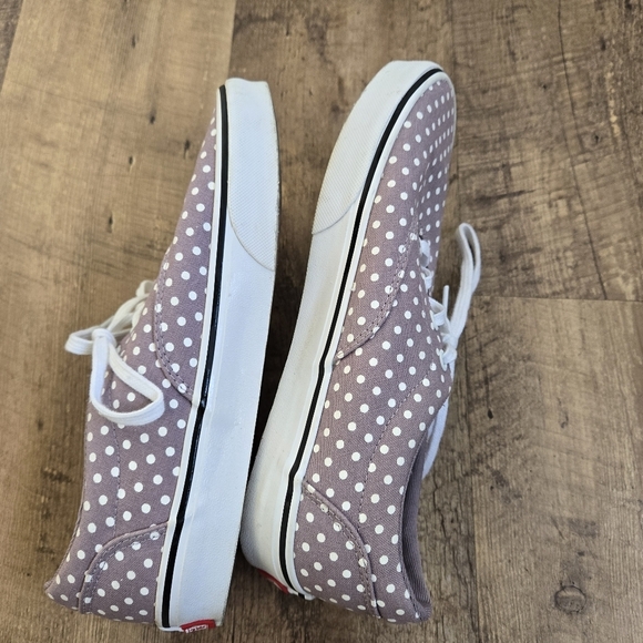 Vans Women's Polka Dot Sneakers - Light Purple and White Size 8 - Picture 7 of 12